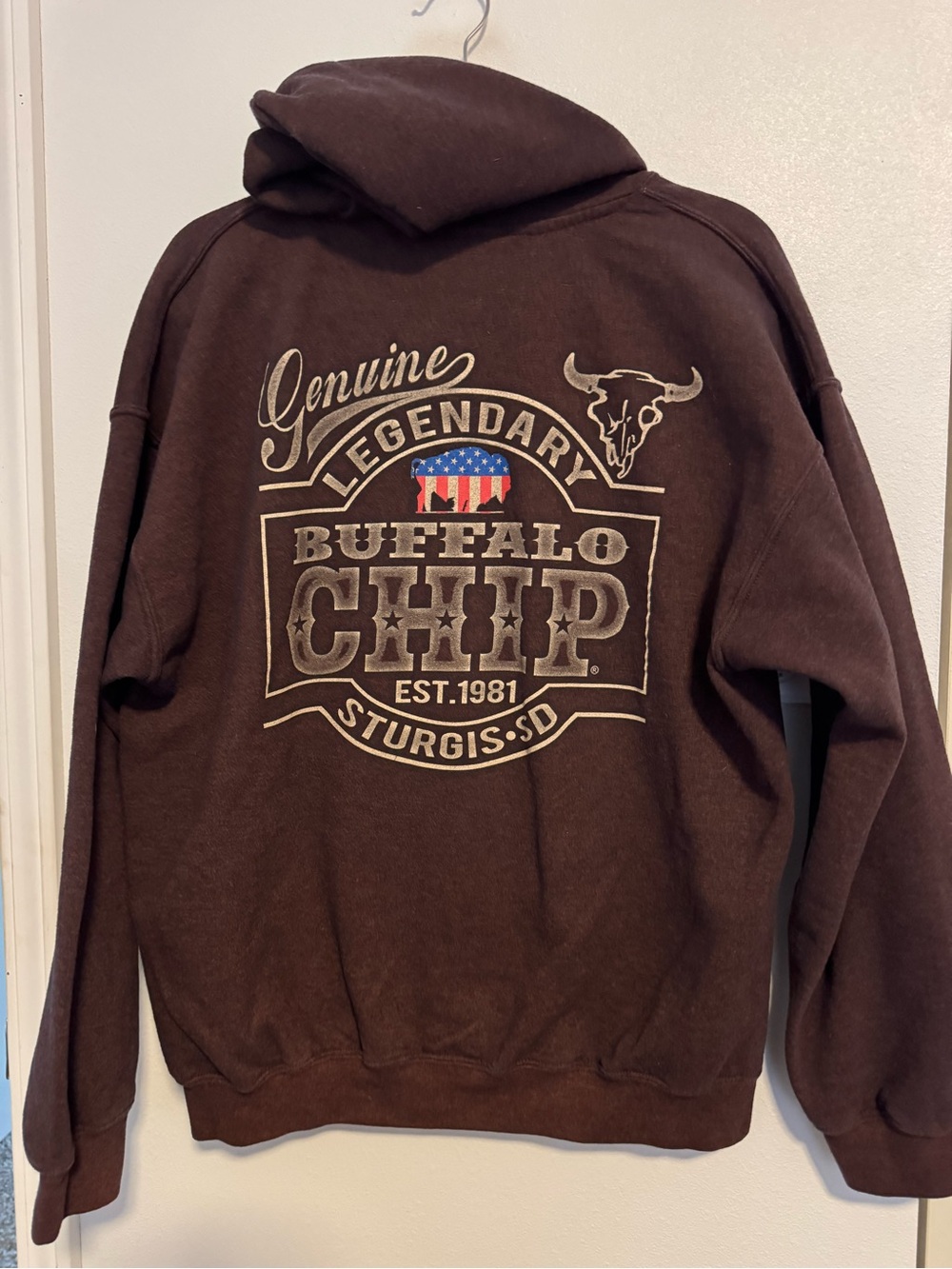 2 Men's size L Biker  Sweatshirts, Buffalo Chip, Sturgis 2019. Nice condition.